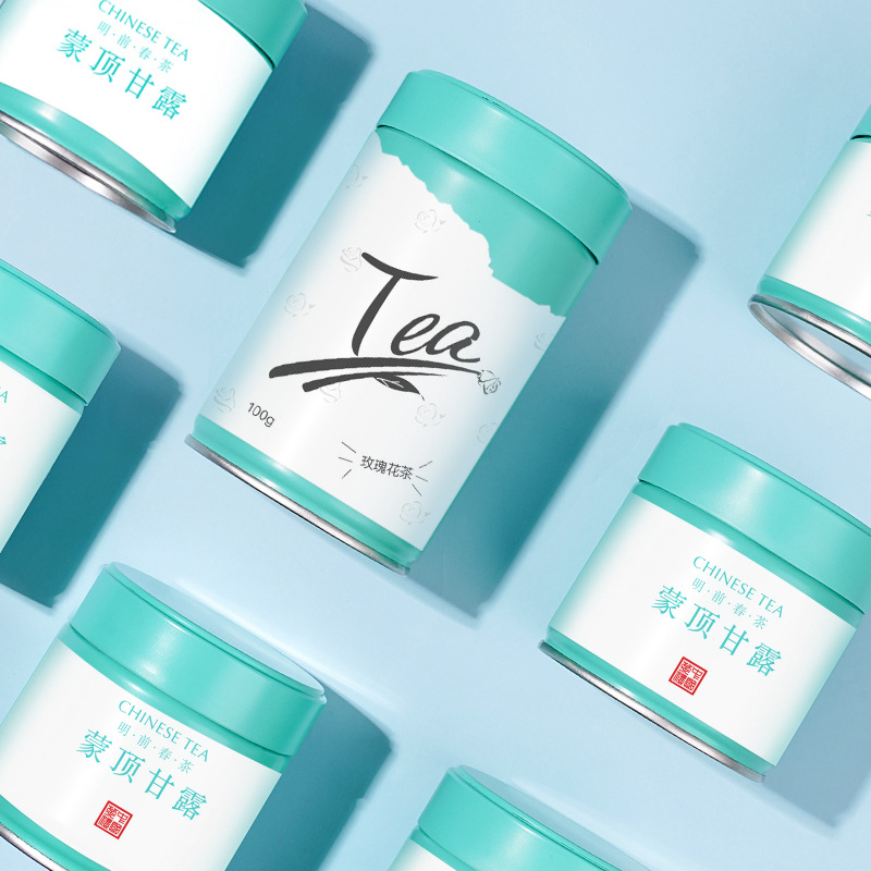 S83V茶葉包裝茶葉罐密封罐防潮圓形馬口鐵空罐包裝盒通用散茶鐵罐