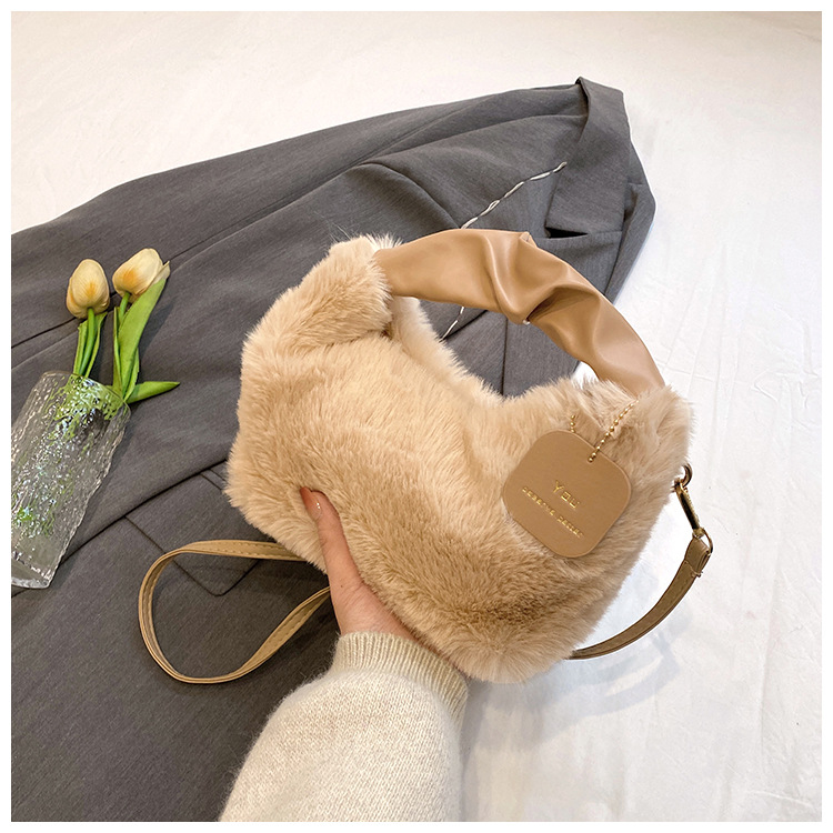 2023 Autumn/Winter Versatile Simple Solid Color Single Room Crossbody Bag Women's Fashion_voghion.com