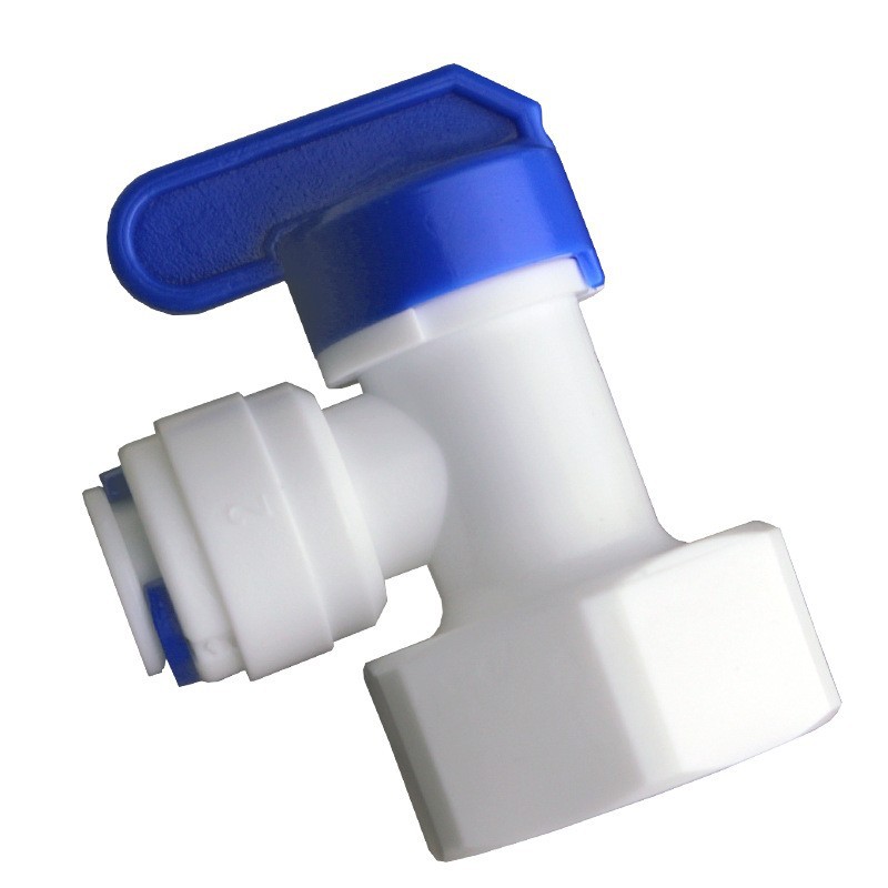 Venta al por mayor 11G válvula de bola de barril de presión POM válvula de bola de plástico tipo L 6 puntos dientes internos giran 2 puntos 3 puntos interruptor de cubo de almacenamiento de tubería