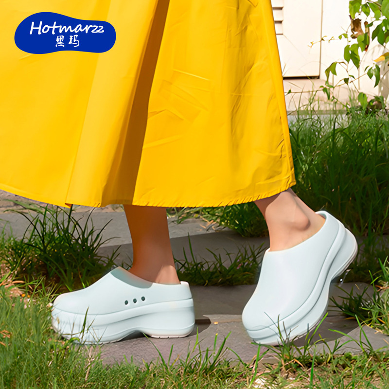 Hotmarzz Women's Non-Slip Breathable Clogs Chef Shoes Outdoor Beach Clogs Slip-On