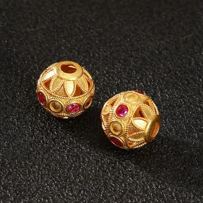 Beads Zircon Barrel Beads Through-Hole: Zərgərlik ara hissələri