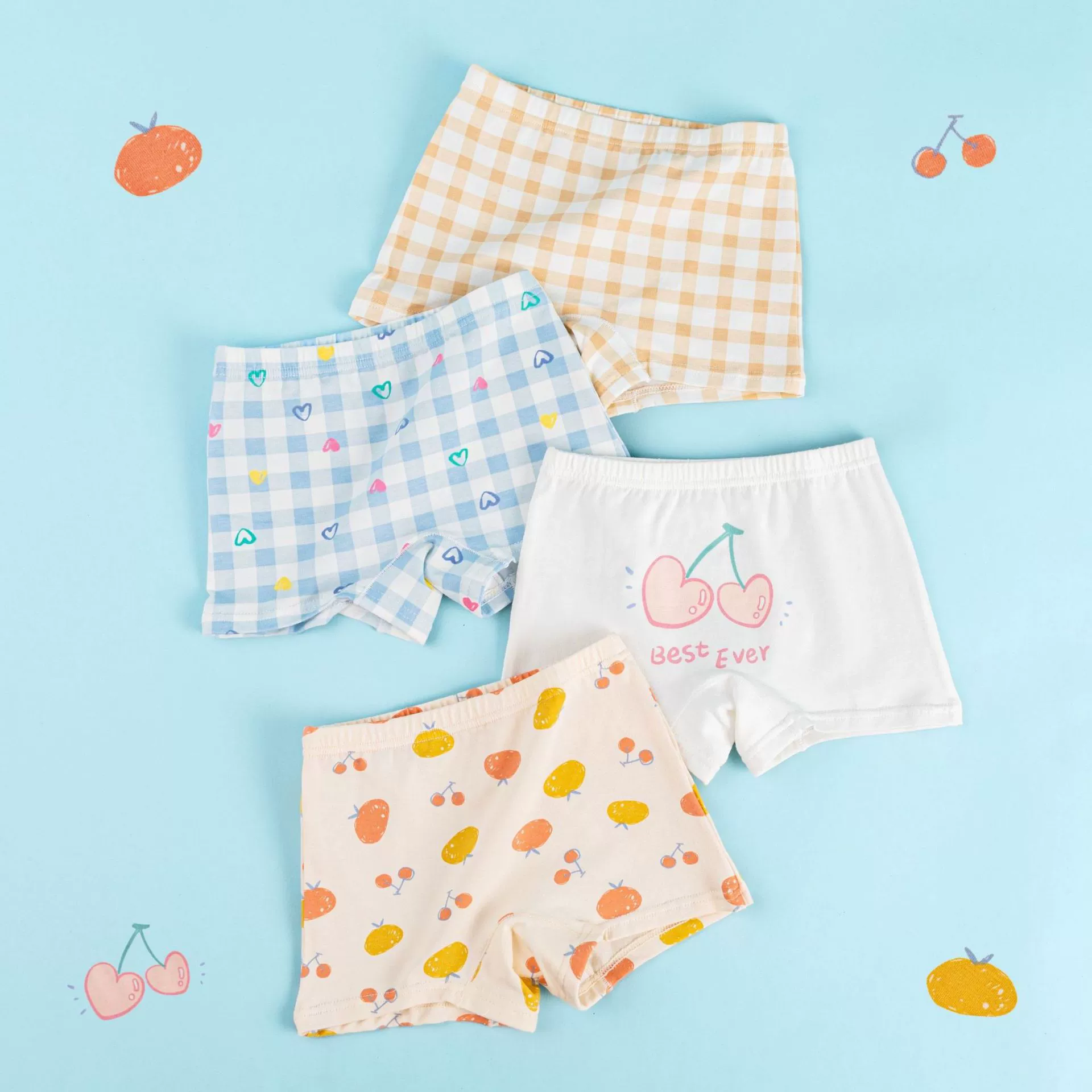 Cotton antibacterial underwear, children's shorts