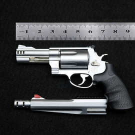 1：2.05 史密斯M500模型双管左轮合金儿童玩具枪 不可发射