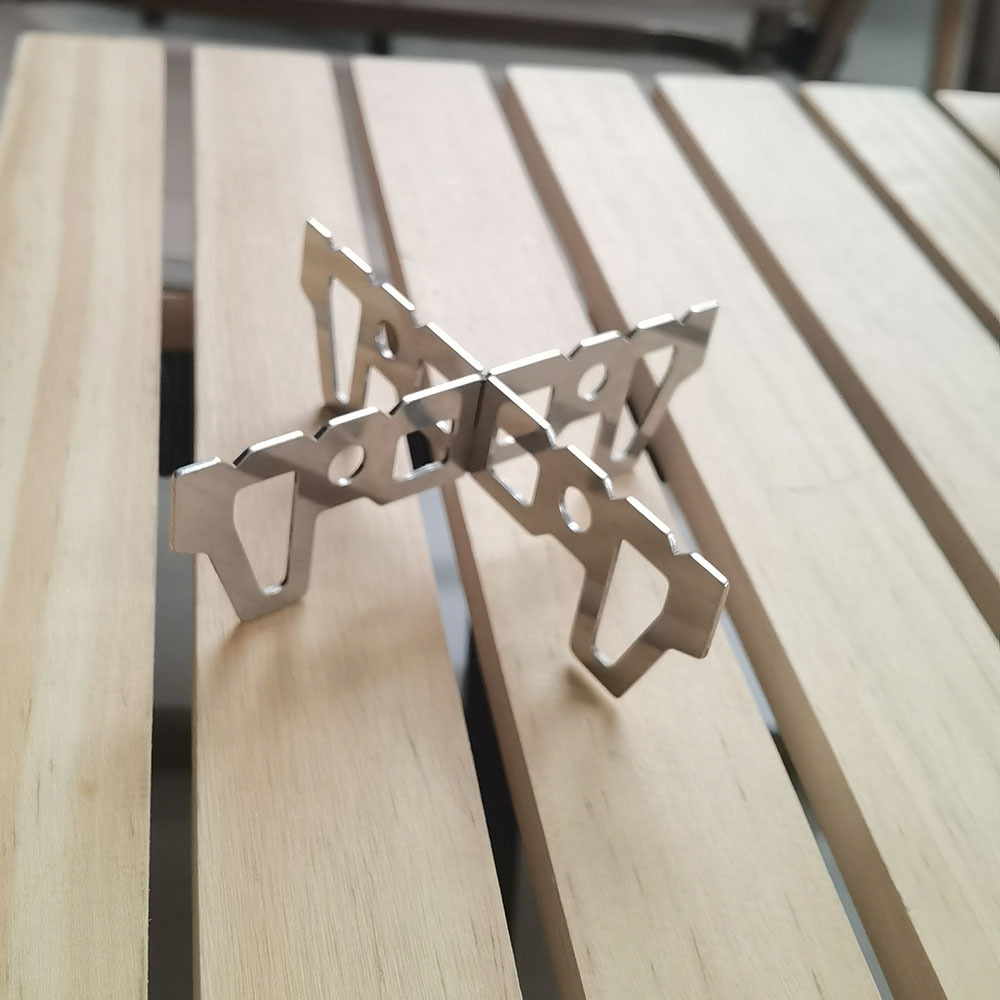 Al Aire Libre picnic portátil sin presión fuego líquido alcohol sólido Acero inoxidable portátil camping pequeña estufa de alcohol pequeño soporte