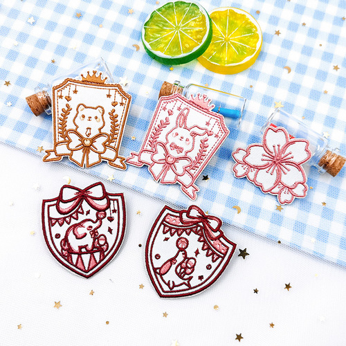 Zino computer jk uniform embroidery badge Japanese dk shirt accessories brooch cute college style decorative items