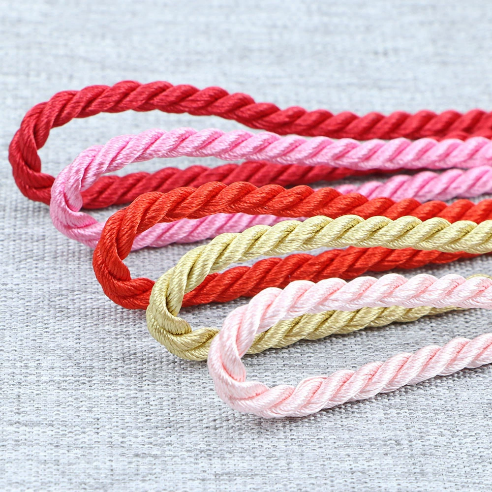 Оптовая цветная полиэфирная ручная веревка 6 mmm8 mm праздничная конфета подарочная сумка в коробке
