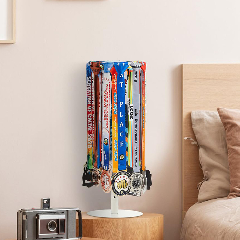 Cross-border rotatable medal rack multi-purpose adjustable height medal tie storage rack art pendant display rack Cross-border rotatable medal rack multi-purpose adjustable height medal tie storage rack art pendant display rack