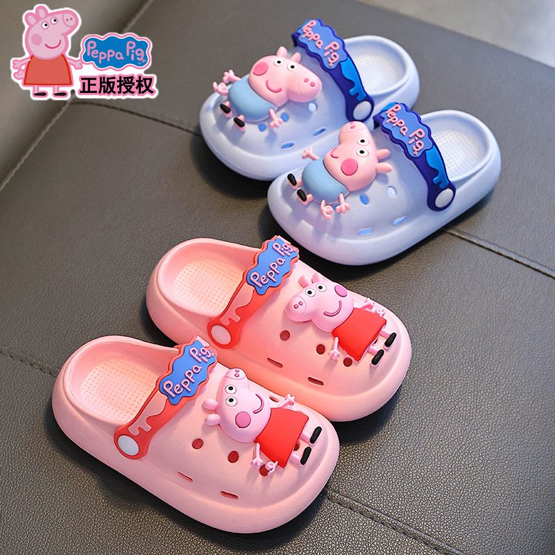 Piggy Page zapatillas de verano para niñas antideslizantes de mierda sensación de bolso transpirable para bebés pequeños zapatos de agujero de playa