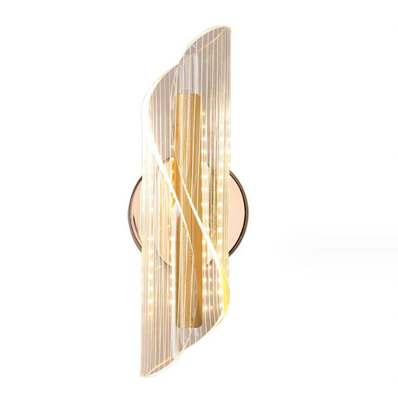 lámpara de pared acrílica fluorescente sala de estar fondo pared decoración lámpara pasillo escalera lámpara dormitorio cabezal de cama lámpara LED