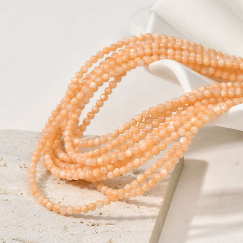 14g Weight Beads Jewelry Making Type DIY Jewelry Accessories Classification 1 Piece Quantity Shell Material Round Pattern Polishing New Product Design Vacation, Simple Style Style 1 Piece Shell Round DIY Jewelry Accessories Beads 13