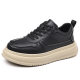 Top layer cowhide spring new men's casual shoes genuine leather breathable white shoes men's niche leather shoes men's shoes