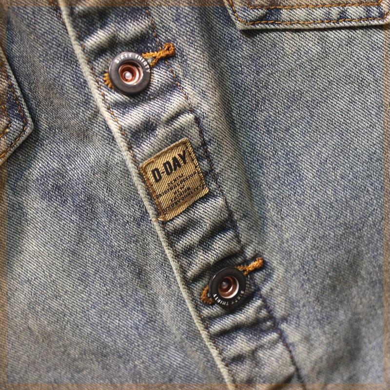 Dorado Trading Company JK527 giacca da uomo in denim casual versatile e ampia ricamata_voghion.com