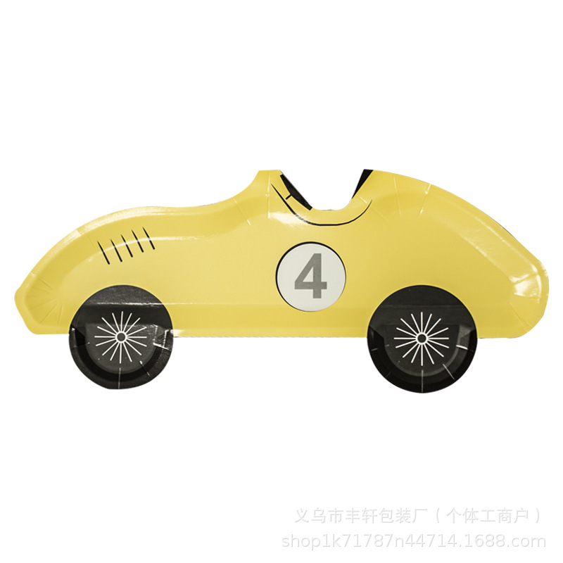 Transfronterizos spot desechable bandeja de papel de automóvil digital bandeja de fiesta de cumpleaños de niños bandeja de fruta bandeja de pastel