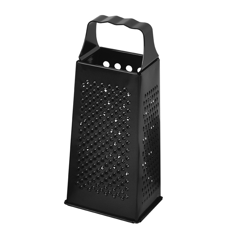 Rallador de cocina de acero inoxidable 430 negro, multifuncional, fácil de limpiar, fabricante de origen