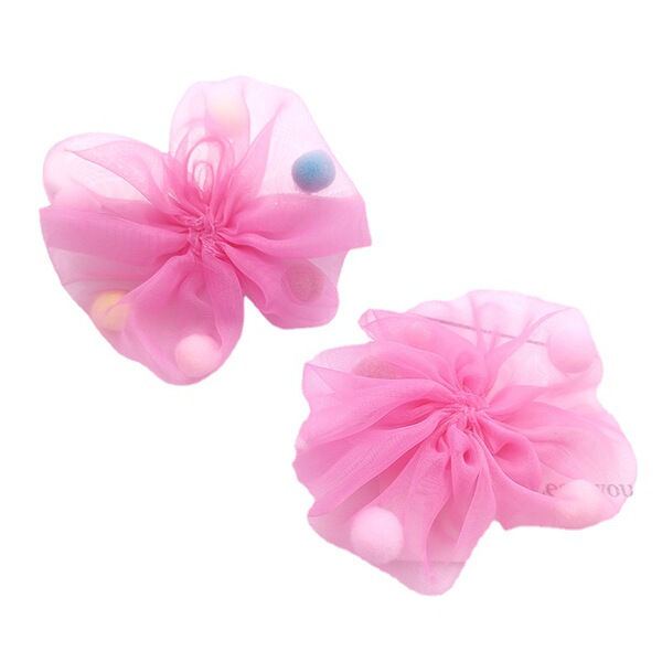 Summer hairgrip with bow handmade