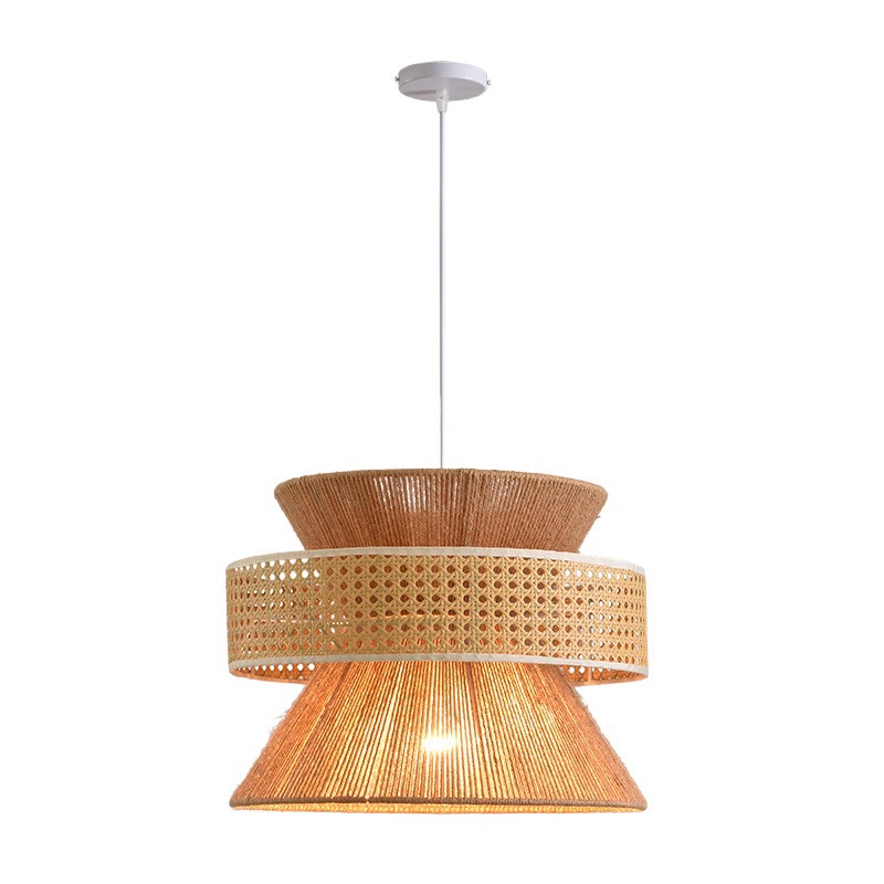 Lámpara de tela de estilo japonés Zen sala de té retro nuevo restaurante chino dormitorio retro luces de hotel