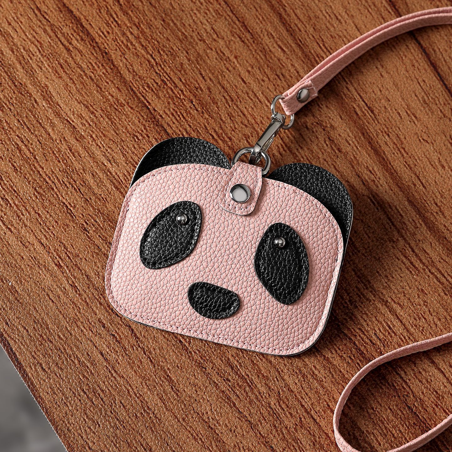 Nuevas bolsas de tarjetas de órgano encantadoras de dibujos animados creativas coreanas mini cremallera panda bolsa de cambio certificados de almacenamiento