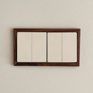 Socket Cover to Hide the Ugly Cover ✅ Solid Wood Walnut Shielding Protection Wall Switch-Free Decorative Sticker Frame