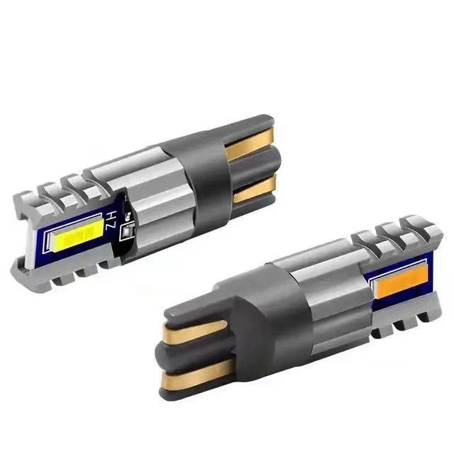 Автомобильный светодиодный широкоформатный номерный фонарь безполярный CANBUS T10 W5W 2SMD1860 Широкое давление