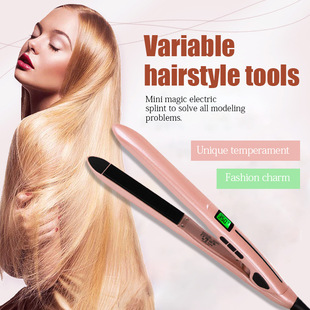 New Straight Splint Hair Straightener Curling and Straightening Dual-Purpose Multi-Functional Household Amazon Hairdressing Tool Foreign Trade Hair Care