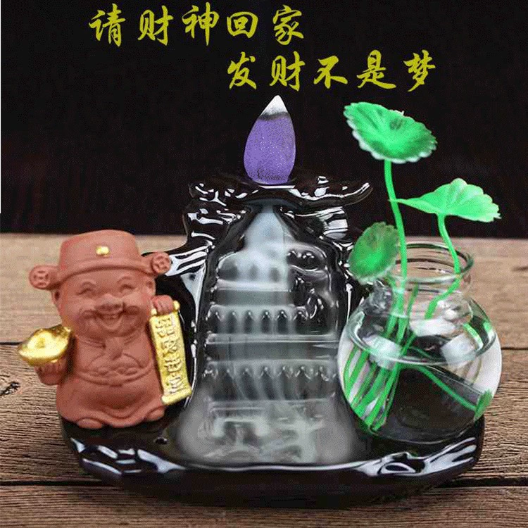 Курильница с обратным потоком сандаловое дерево agarwood креативное украшение монаха керамическая Персонализированная курильница украшение чайной церемонии прямые продажи