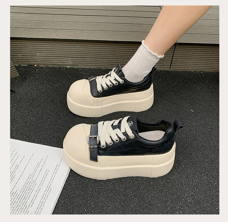 High-end Women's Sneakers With Thick Soles Height Increase, New Spring/autumn Model, Sporty And Casual, Super Popular_vogvips.com