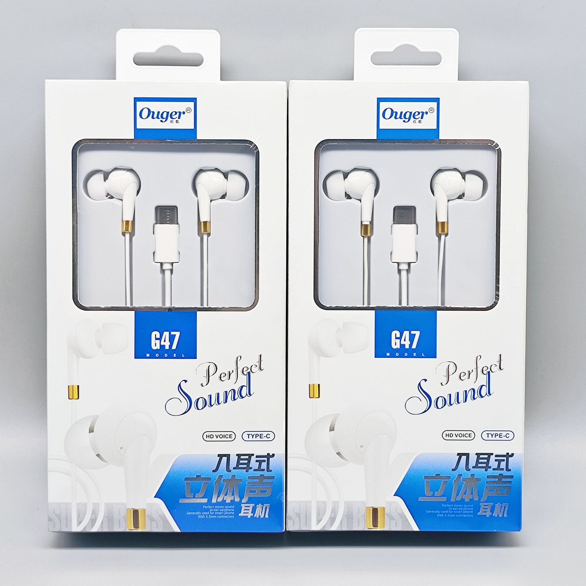 Type-C in-ear wired headset for OPPO Huawei vivo tuning call wired noise reduction mobile phone headset