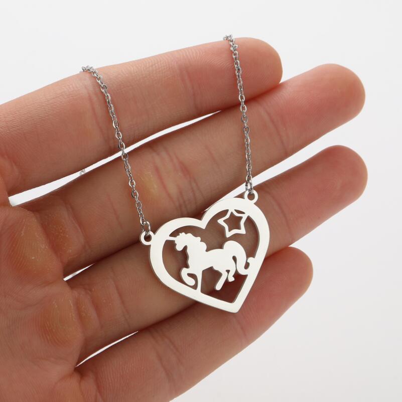 Wholesale 1 Piece Retro Animal Stainless Steel Titanium Steel Pendant Necklace_colorza_9