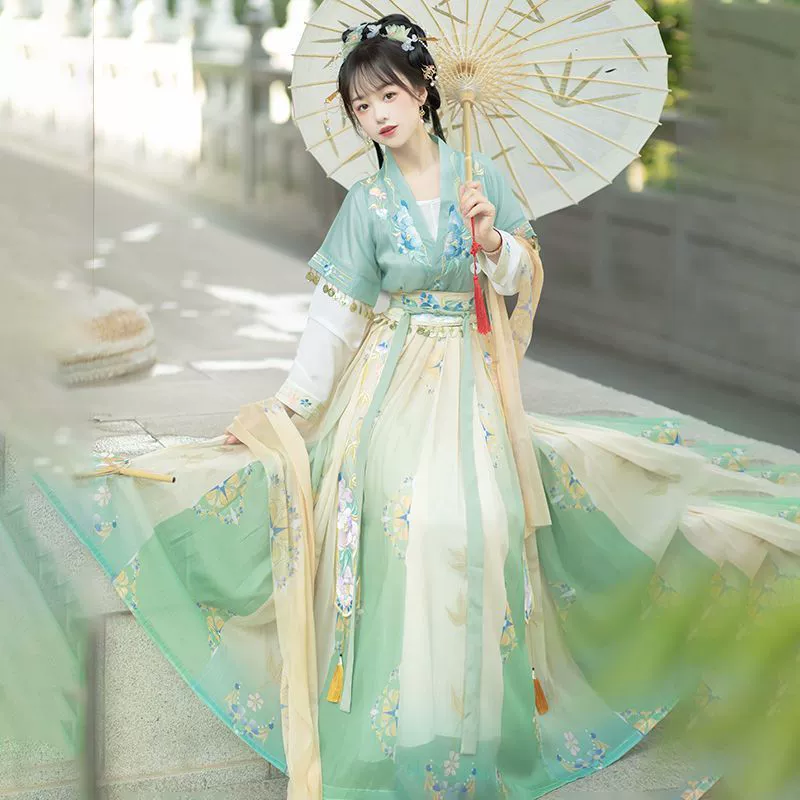 Genuine summer Hanfu, Chinese style, autumn, full set