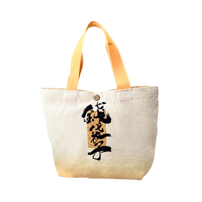 Genuine small capacious shopping bag, purse, handheld linen bag, one-shoulder bag