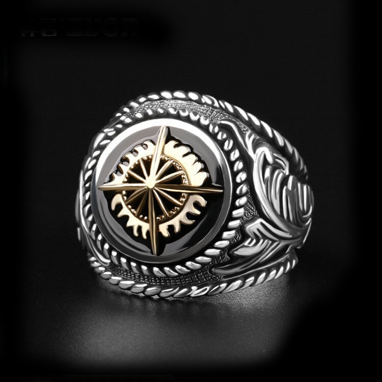 Minimalist Men's Designer Ring With Sleek Modern Aesthetic Style_voghion.com