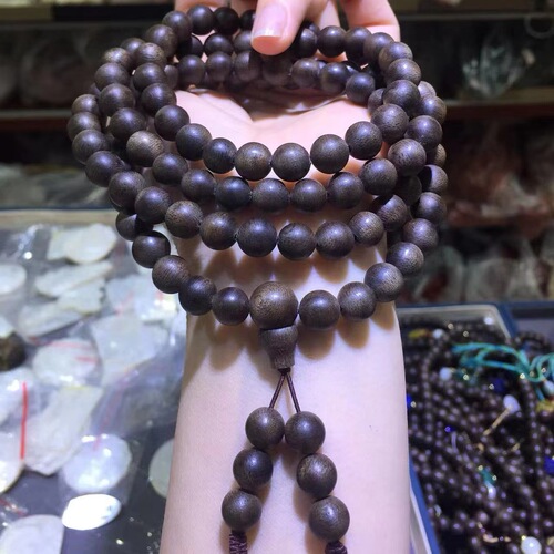 Authentic Vietnamese White Sandalwood Agarwood Bead Bracelet Genuine High-End Natural Sandalwood Wood Bracelet Luxury Buddha Prayer Beads Rosary