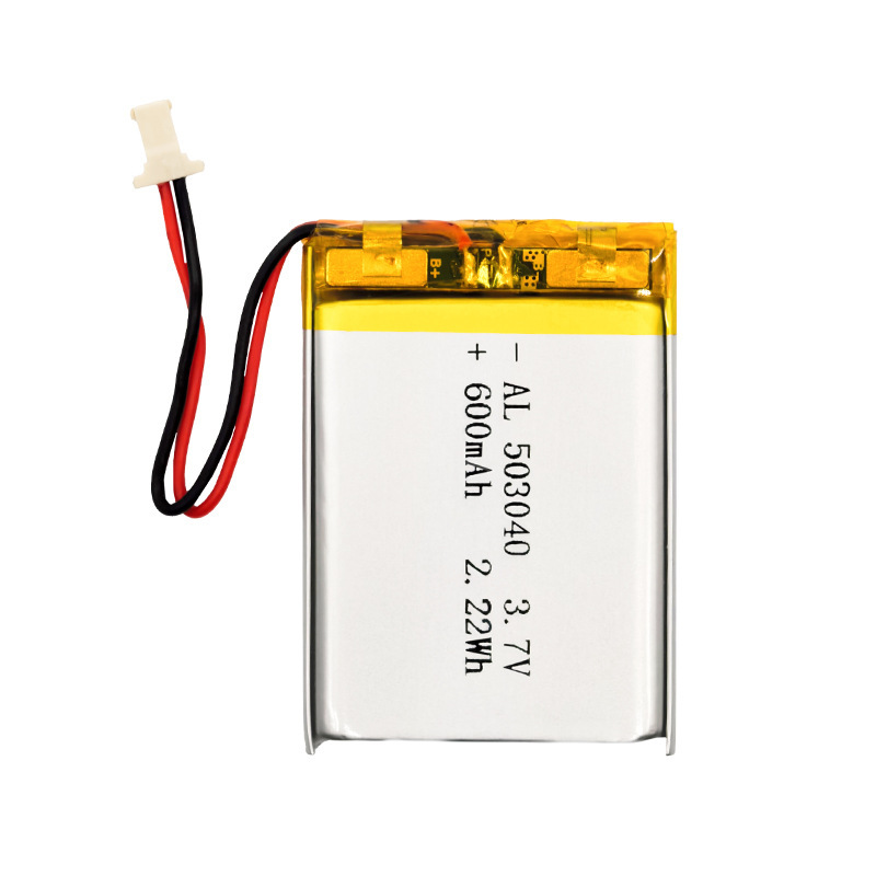 聚合物锂电池503040 3.7V 600mAh点菜机通讯器材定位器补光化妆镜|undefined