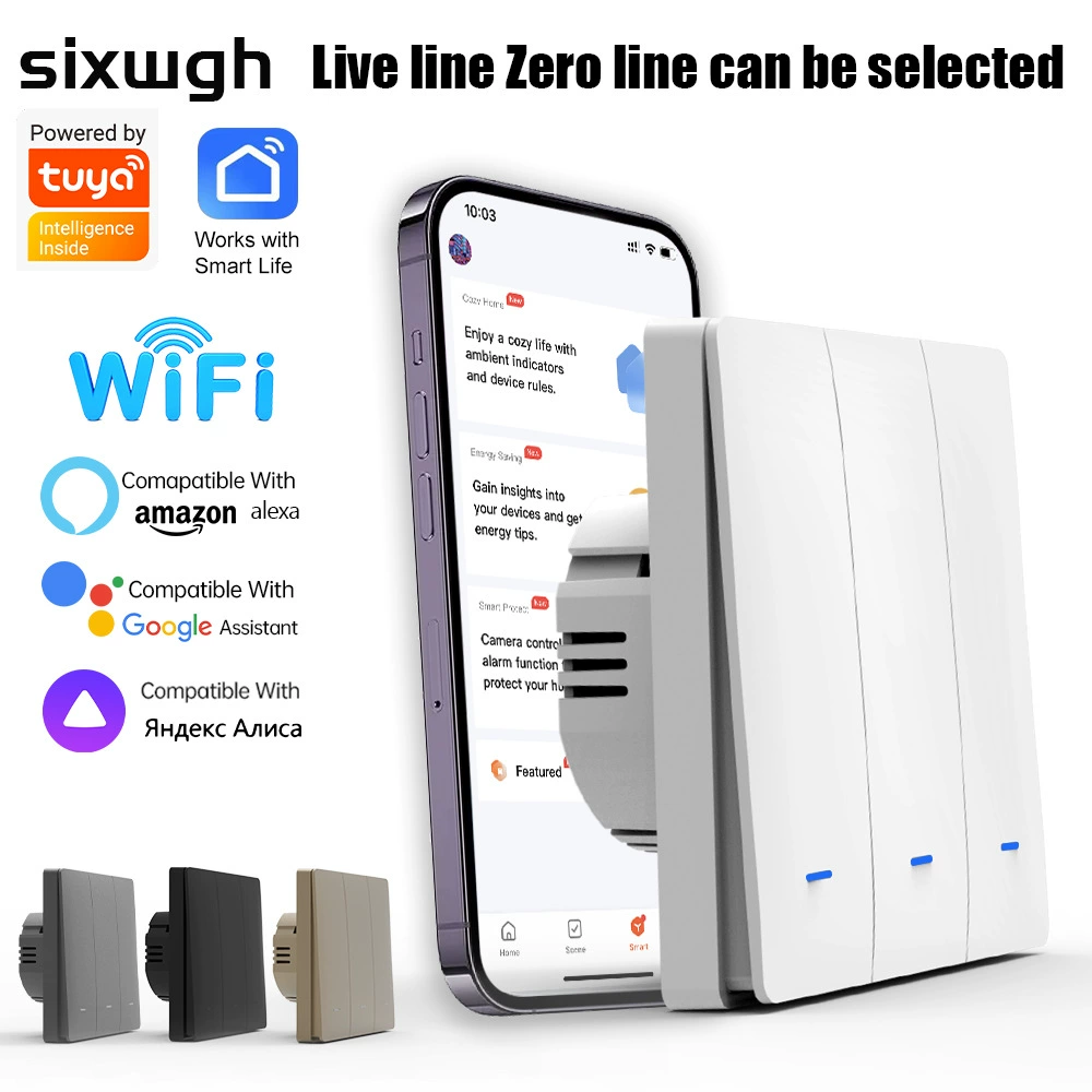 Граффити WiFi смарт-переключатель европейская модель 86 кнопок полный дом смарт-настенный переключатель приложение время смарт-голос