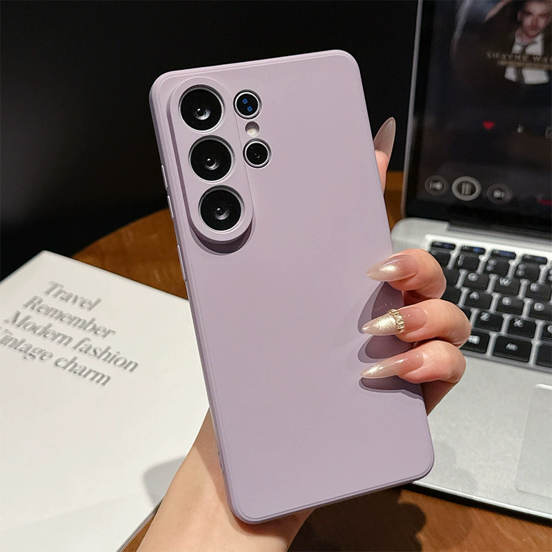 Силиконовый чехол для телефона (совместим с Samsung S25/S24) — жидкий узор Кубика Рубика, тонкий софт силикон