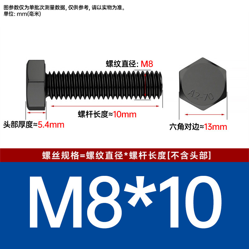 Болт шестигранный Johnson M8x10