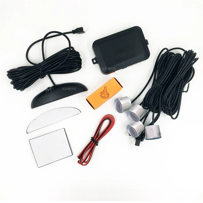 Park radarı – Visual Sensor Wireless Led Voice - a43-silver-with-english-color-box