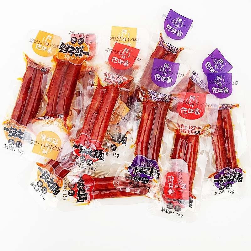 One Skill Sausage Instant Small Sausage Tujia Firewood Small Sausage Spicy Pork Sausage Cantonese Style Roasted Sausage Casual
