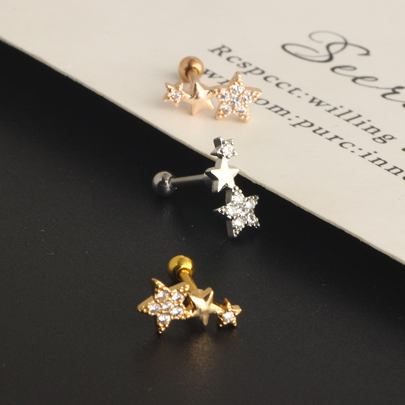 Labret piercing jewelry detail image
