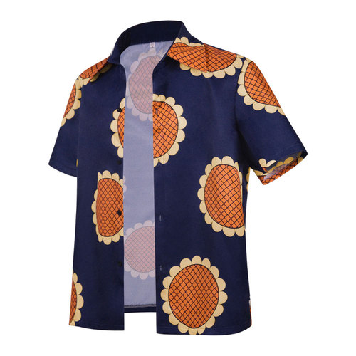 Two-Dimensional Anime One Piece Luffy Cosplay Costume Sunflower Shirt Halloween Comic Con Cosplay Costume