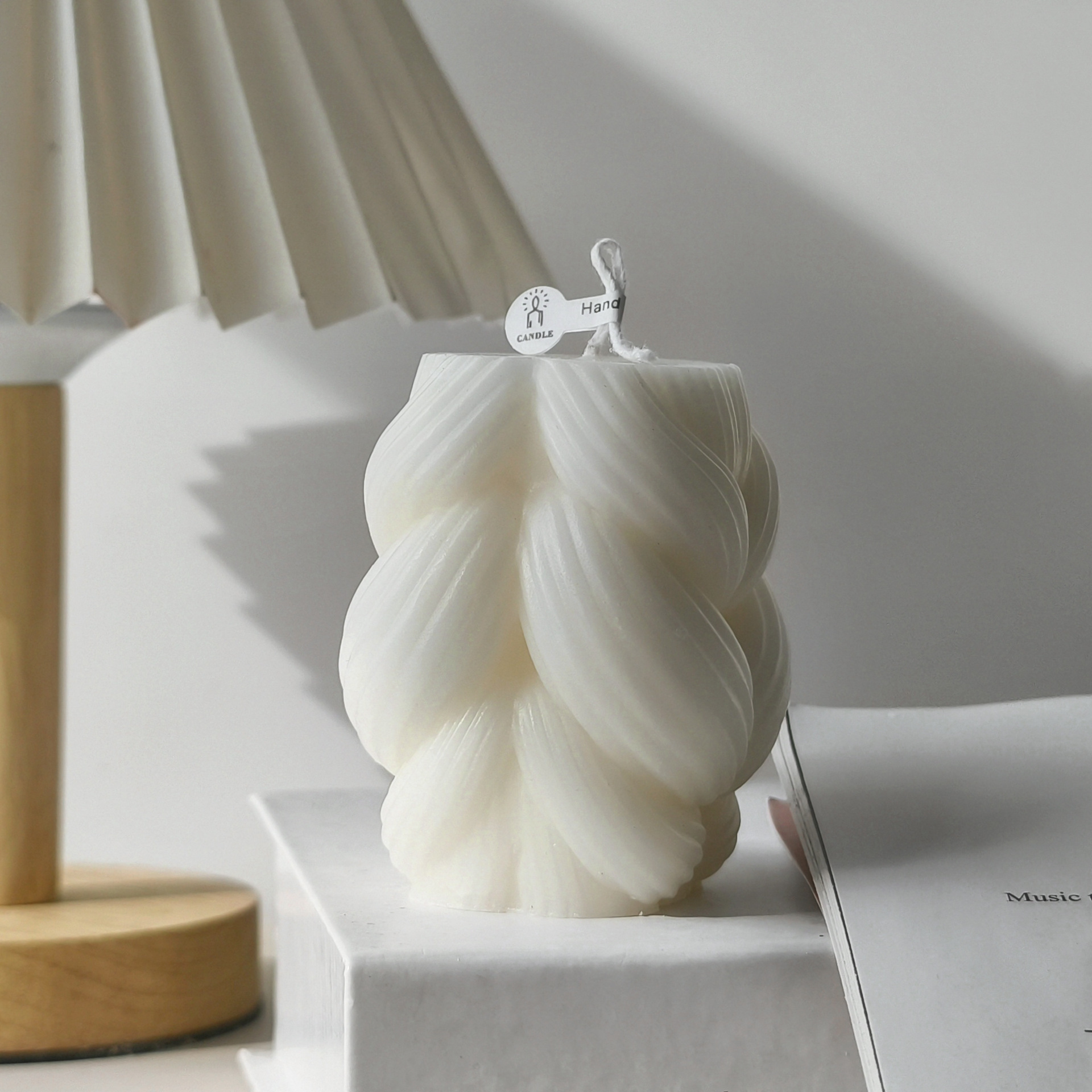 Tejido cuerda de cáñamo aromaterapia vela molde de silicona DIY giro columna hecha a mano jabón aromaterapia mano regalo molde en stock