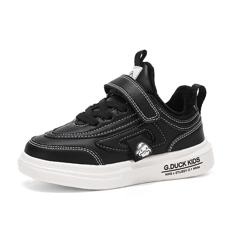 Zapatos de niños 24 nuevos zapatos de algodón de invierno de terciopelo calentador zapatos de patinaje de algodón para niños velcro zapatos deportivos un cabello