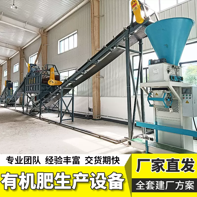 全套有机肥料生产设备 有机肥造粒成套设备 2万吨全套有机肥设备