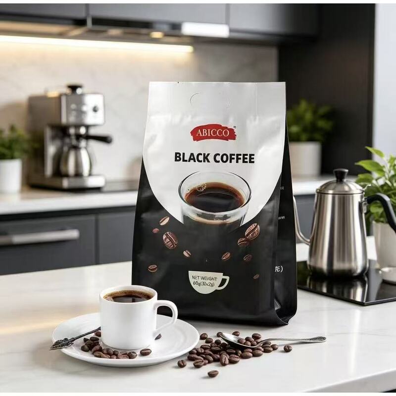 Original imported black coffee, Aibico Golden Series instant coffee solid drink, 2-in-1 and 3-in-1 original flavor Original imported black coffee, Aibico Golden Series instant coffee solid drink, 2-in-1 and 3-in-1 original flavor
