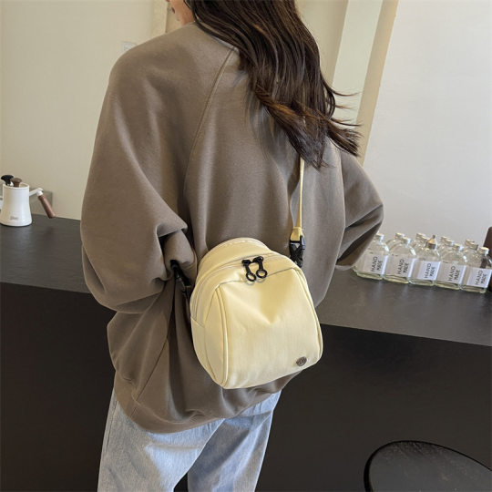 New Lightweight Waterproof Small Shell Bag Women's Simple Design Multi-Layer Portable Shoulder Crossbody Bag All-Match Trendy