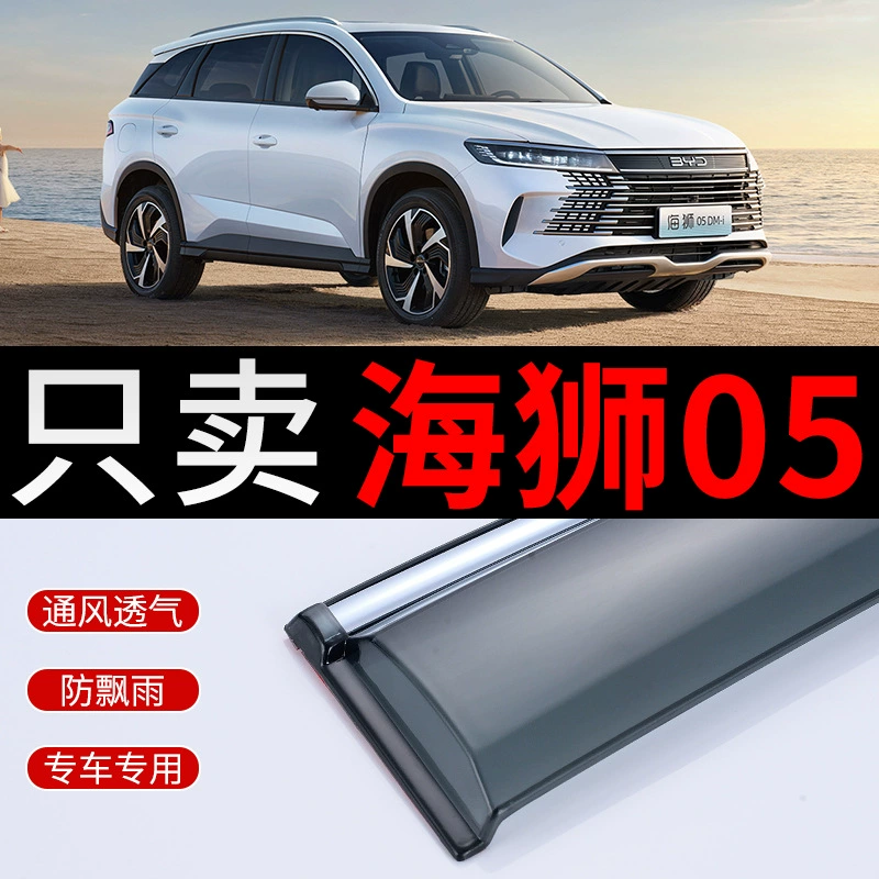 25-летний BYD Hiace 05 специальный козырек от дождя и солнца DM-i, защита от дождя, непромокаемый козырек для окна автомобиля, полоса от дождя