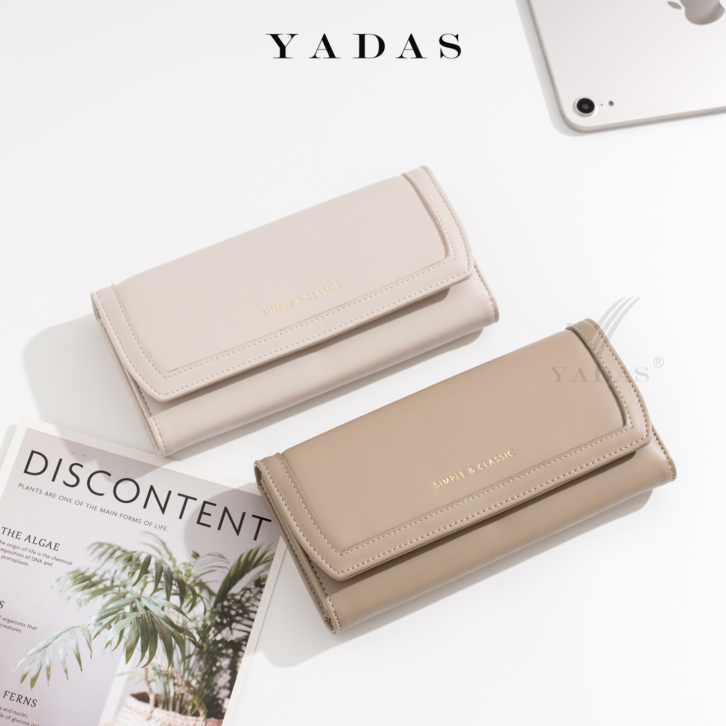 Monedero japonés simple, monedero maduro plegable para mujeres, nuevo nicho