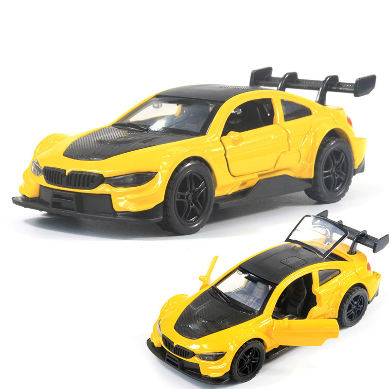 Return fuerza a granel aleación modelo de coche puerta abierta coche de juguete para niños niño decoración de pastel al por mayor