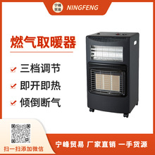 外貿出口熱銷移動式氣電兩用陶瓷加熱燃氣爐取暖器家用Gas Heater