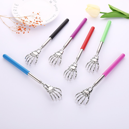 Ghost Hand Stainless Steel Telescopic Itch Scratching Massager Don't Ask for Help Old Manle Stainless Steel Itch Scratching Device